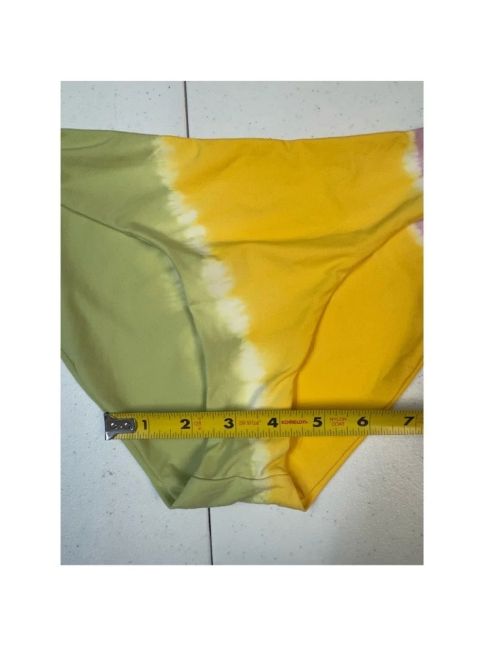 L*Space Frenchi Bikini Bottoms Womens L Multicolor Tie-Dye High Cut Cheeky